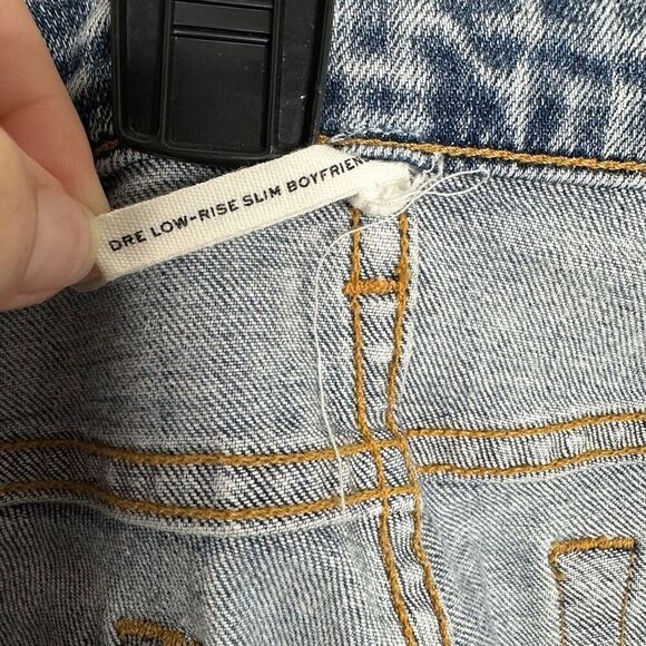 Rag & Bone Dre Low Rise Slim Boyfriend Jeans in Stella Distressed size 27 - Picture 6 of 7